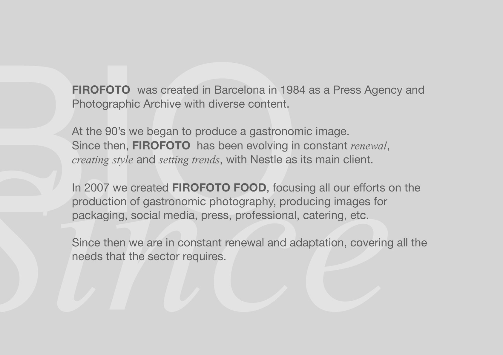 Descripción en inglés de firofoto