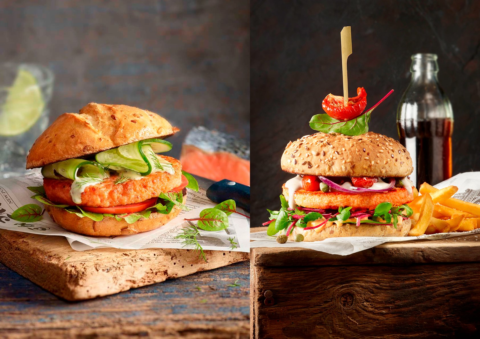 Fotos de hamburguesas gourmet