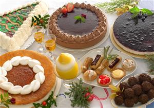 Buffet de postres. 