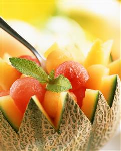 Melon al cava. Receta disponible.