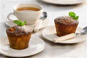 Muffins de arroz y frutas. Receta Disponible