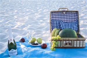 Picnic en la playa.