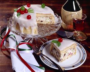 Cocina del Mediterraneo. Italia. Cassata siciliana. Receta disponible.
