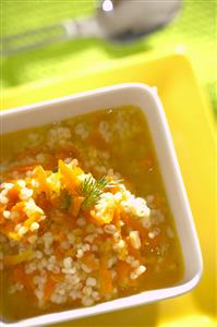 Sopa de zanahorias. Receta disponible.