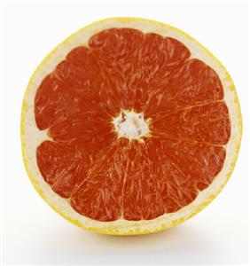 A Red Grapefruit Half