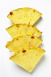 Wedges of pineapple