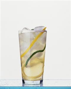 747 cocktail (Metaxa and lemonade)