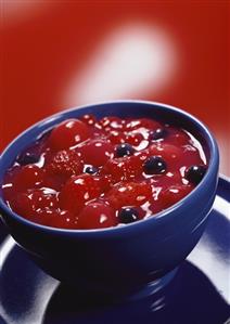 Red fruit compote