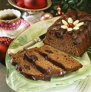 Rum-soaked chocolate and prune cake