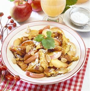 Kaiserschmarrn (Emperor's pancake) with stewed apple