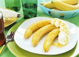 Bananas with honey and rum