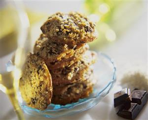 Chocolate coconut biscuits