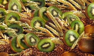 Kiwi fruit with cereals