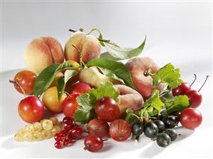 Still life with mixed fruit