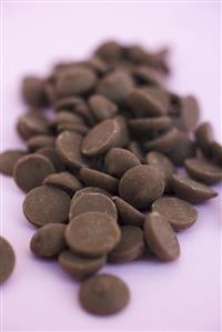 A heap of chocolate buttons