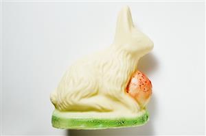 White chocolate Easter Bunny