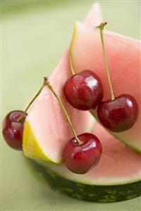 Cherries and watermelon