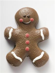 Chocolate-coated gingerbread man