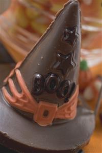 Chocolate witch's hat for Halloween