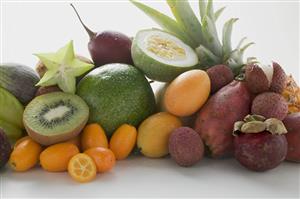 Exotic fruit still life