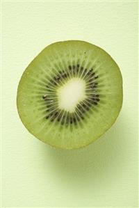 Half a kiwi fruit (overhead view)