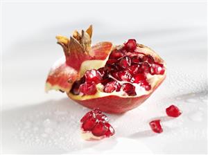 Pomegranate, broken open