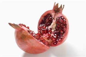 Pomegranate, halved