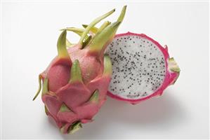 Pitahaya, halved