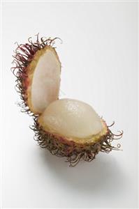 Rambutan, cut open