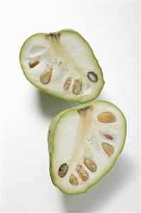 Cherimoya, halved