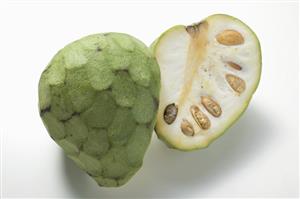 Cherimoya, halved