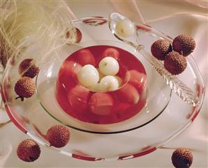 Lychee Jelly in Ring Mold