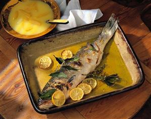 Bass with Lemon Sauce