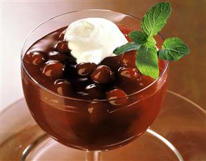 Cherry Pudding with Fresh Cherries