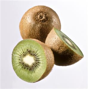 One Whole and One Halved Kiwi