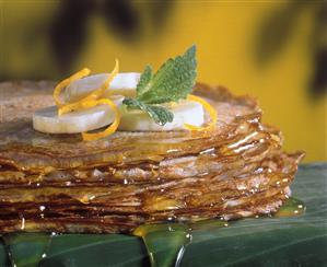 Thai style banana pancakes