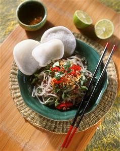 Vietnamese beef salad with green papaya