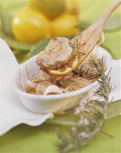 Veal escalope with lemon and rosemary (1)