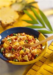 Caribbean red lentil stew with pineapple and chillies (5)