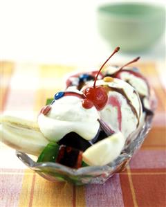 Banana Split with Candies