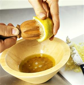 Adding Lemon to Dressing