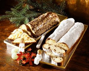 Apricot stollen & potato stollen