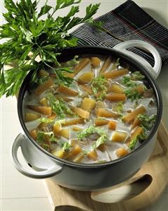 Potato and turnip stew