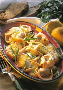 Tortelloni di St. Antimo (Tortelloni in tarragon lemon sauce)