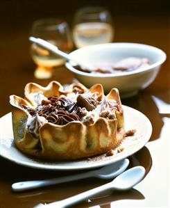 Chocolate chestnut tartlet