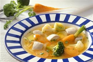 Chicken stew with winter vegetables