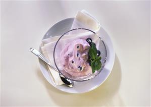 Blueberry mousse