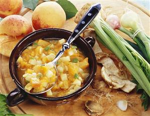 Apricot and celery chutney