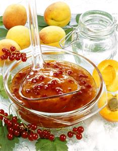 Redcurrant and apricot jam