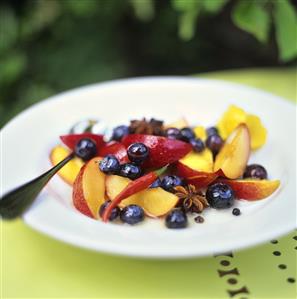 Fruit salad with chili pepper